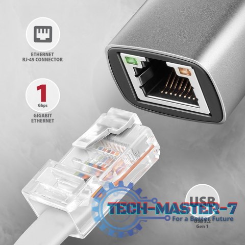 ADE-TXCA Karta sieciowa Gigabit Ethernet adapter, USB-C (USB-A redukcja) 3.2 Gen 1, instalacja automatyczna ADE-TXCA Karta sieciowa Gigabit Ethernet adapter, USB-C (USB-A redukcja) 3.2 Gen 1, instalacja automatyczna