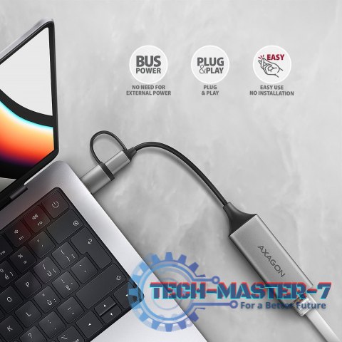 ADE-TXCA Karta sieciowa Gigabit Ethernet adapter, USB-C (USB-A redukcja) 3.2 Gen 1, instalacja automatyczna ADE-TXCA Karta sieciowa Gigabit Ethernet adapter, USB-C (USB-A redukcja) 3.2 Gen 1, instalacja automatyczna