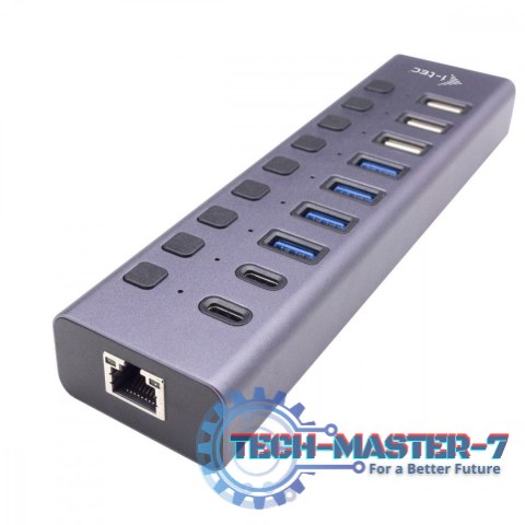 Hub USB 3.0/USB-C 9 portów LAN + Power Adapter 60W Hub USB 3.0/USB-C 9 portów LAN + Power Adapter 60W
