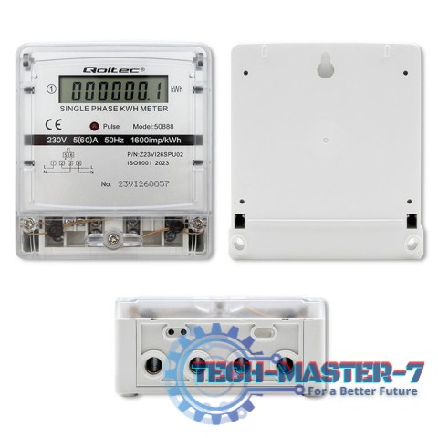 Jednofazowy elektroniczny licznik | miernik zużycia energii | 230V | LCD Jednofazowy elektroniczny licznik | miernik zużycia energii | 230V | LCD