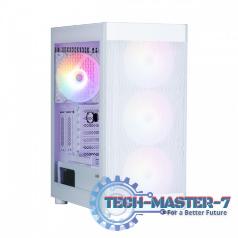 Obudowa I4 TG ATX Mid Tower 4 fans RGB Biała Obudowa I4 TG ATX Mid Tower 4 fans RGB Biała