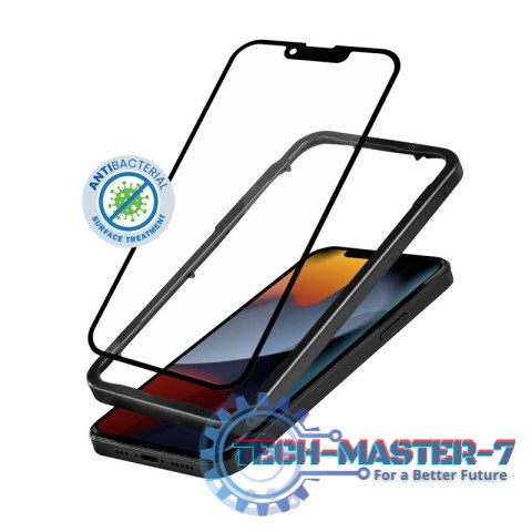 Szkło ochronne Anti-Bacterial 3D Armour Glass iPhone 14 / iPhone 13 / iPhone 13 Pro z ramką instalacyjną Szkło ochronne Anti-Bacterial 3D Armour Glass iPhone 14 / iPhone 13 / iPhone 13 Pro z ramką instalacyjną