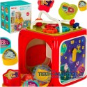 Kostka edukacyjna interaktywna pianinko 6w1 Bibi-inn czerwona Kostka edukacyjna interaktywna pianinko 6w1 Bibi-inn czerwona