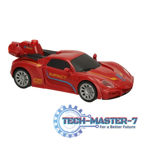 Robot zdalnie sterowany RC REVOLT Auto Sportowe 2w1 Przekształca się w Robota 2.4GHz Para LED Dźwięk Robot zdalnie sterowany RC REVOLT Auto Sportowe 2w1 Przekształca się w Robota 2.4GHz Para LED Dźwięk