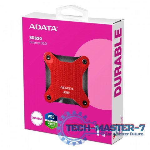 Dysk zewnętrzny SSD SD620 1TB U3.2A 520/460 MB/s czerwony Dysk zewnętrzny SSD SD620 1TB U3.2A 520/460 MB/s czerwony