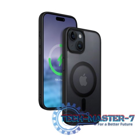 Etui Hybrid Frost MAG Cover iPhone 15 Plus MagSafe Czarne Etui Hybrid Frost MAG Cover iPhone 15 Plus MagSafe Czarne