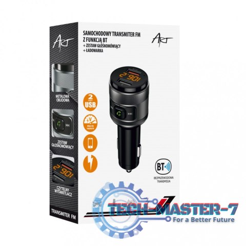 Transmiter samochodowy FM MP3 z funkcją BT, USB LCD FM-57 QC3.0 Transmiter samochodowy FM MP3 z funkcją BT, USB LCD FM-57 QC3.0
