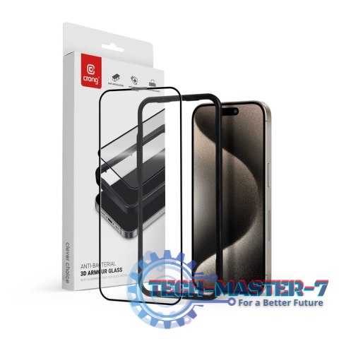 Szkło hartowane 9H na cały ekran iPhone 15 Pro