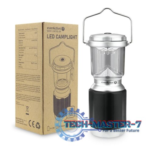 Latarka kempingowa Basic Line EL-25 25 lumenów Czarna Latarka kempingowa Basic Line EL-25 25 lumenów Czarna