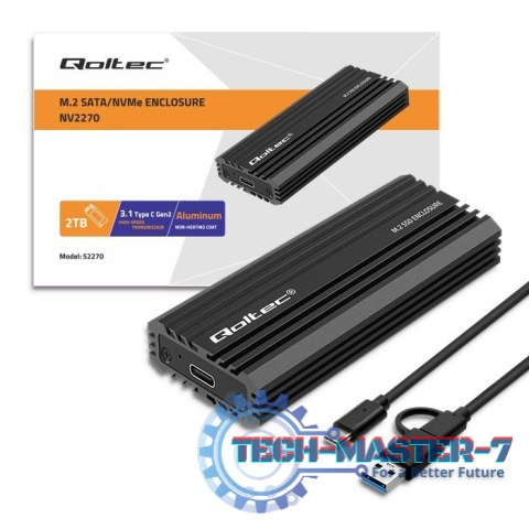 Obudowa | kieszeń NV2270 na dysk M.2 SSD | SATA | NVMe | USB-C | 2TB Obudowa | kieszeń NV2270 na dysk M.2 SSD | SATA | NVMe | USB-C | 2TB