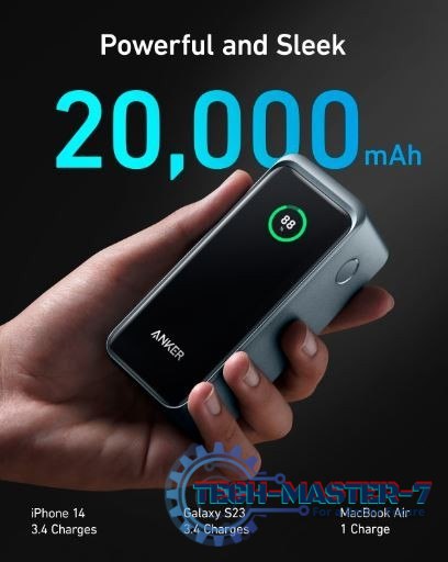 Powerbank Prime 20000 mAh 200W USB-C x 2 USB-A x 1 Powerbank Prime 20000 mAh 200W USB-C x 2 USB-A x 1