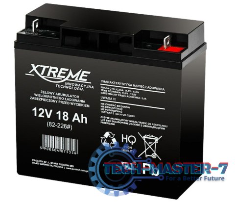 Akumulator żelowy 12V 18Ah XTREME Akumulator żelowy 12V 18Ah XTREME