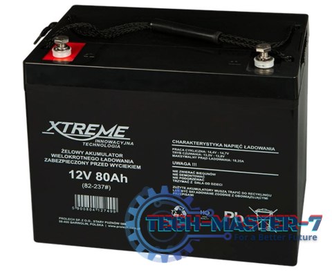 Akumulator żelowy 12V 80Ah XTREME Akumulator żelowy 12V 80Ah XTREME
