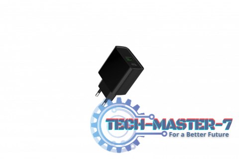 Ładowarka PowerDelivery USB-A USB-C 20W Czarna Ładowarka PowerDelivery USB-A USB-C 20W Czarna