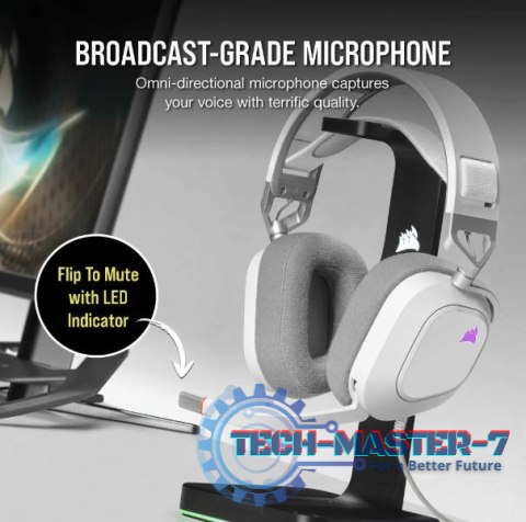 Słuchawki HS80 RGB USB Wired White Słuchawki HS80 RGB USB Wired White
