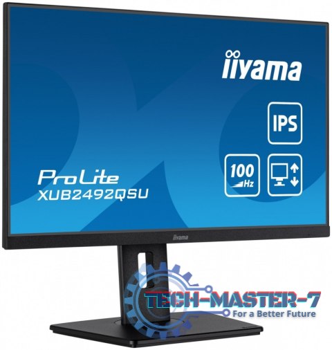 Monitor 23.8 cala ProLite XUB2492QSU-B1 IPS,QHD,USB-C,100Hz,3xUSB(3.2),HDMI,DP 300cd/m2,FreeSync,2x2W,HAS(150mm),PIVOT Monitor 23.8 cala ProLite XUB2492QSU-B1 IPS,QHD,USB-C,100Hz,3xUSB(3.2),HDMI,DP 300cd/m2,FreeSync,2x2W,HAS(150mm),PIVOT