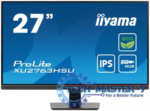 Monitor 27 cali ProLite XU2763HSU-B1 IPS,100HZ,ECO,3ms,SLIM,HDMI,DP,2x USB3.2 TCO,EPEAT Monitor 27 cali ProLite XU2763HSU-B1 IPS,100HZ,ECO,3ms,SLIM,HDMI,DP,2x USB3.2 TCO,EPEAT