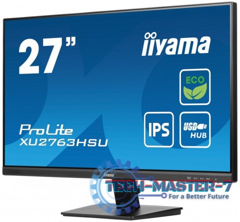 Monitor 27 cali ProLite XU2763HSU-B1 IPS,100HZ,ECO,3ms,SLIM,HDMI,DP,2x USB3.2 TCO,EPEAT Monitor 27 cali ProLite XU2763HSU-B1 IPS,100HZ,ECO,3ms,SLIM,HDMI,DP,2x USB3.2 TCO,EPEAT