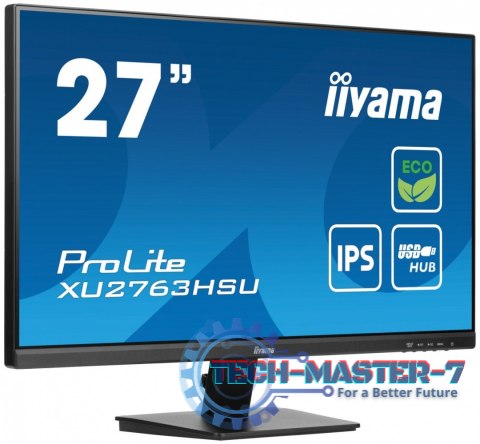 Monitor 27 cali ProLite XU2763HSU-B1 IPS,100HZ,ECO,3ms,SLIM,HDMI,DP,2x USB3.2 TCO,EPEAT Monitor 27 cali ProLite XU2763HSU-B1 IPS,100HZ,ECO,3ms,SLIM,HDMI,DP,2x USB3.2 TCO,EPEAT