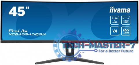 Monitor 44.5 cala XCB4594DQSN-B1 VA,DQHD,165HZ,USB-C-DOCK,RJ45,32:9,1500R,450cd/m2,3000:1,0.8ms,3xUSB,2xHDMI,1xDP,2x3W,PowerDeli Monitor 44.5 cala XCB4594DQSN-B1 VA,DQHD,165HZ,USB-C-DOCK,RJ45,32:9,1500R,450cd/m2,3000:1,0.8ms,3xUSB,2xHDMI,1xDP,2x3W,PowerDeli