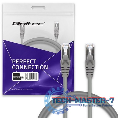 Kabel patchcord FTP | CAT5e | 2 x RJ-45 | 5m Kabel patchcord FTP | CAT5e | 2 x RJ-45 | 5m