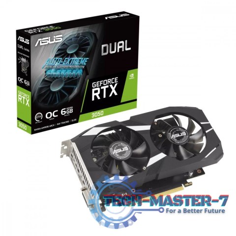 Karta graficzna GeForce RTX 3050 DUAL OC 6GB GDDR6 96bit DP/HDMI Karta graficzna GeForce RTX 3050 DUAL OC 6GB GDDR6 96bit DP/HDMI
