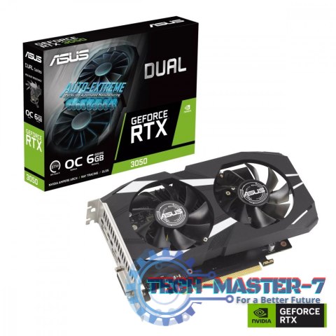 Karta graficzna GeForce RTX 3050 DUAL OC 6GB GDDR6 96bit DP/HDMI Karta graficzna GeForce RTX 3050 DUAL OC 6GB GDDR6 96bit DP/HDMI