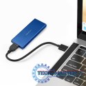 Obudowa | kieszeń na dysk M.2 SSD | SATA | NGFF | USB 3.0 | Superspeed 5Gb/s | 2TB | Niebieska Obudowa | kieszeń na dysk M.2 SSD | SATA | NGFF | USB 3.0 | Superspeed 5Gb/s | 2TB | Niebieska
