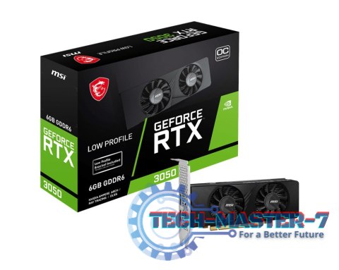 Karta graficzna GeForce RTX 3050 LP 6G OC 6GB GDDR6 96bit DP/2HDMI Karta graficzna GeForce RTX 3050 LP 6G OC 6GB GDDR6 96bit DP/2HDMI