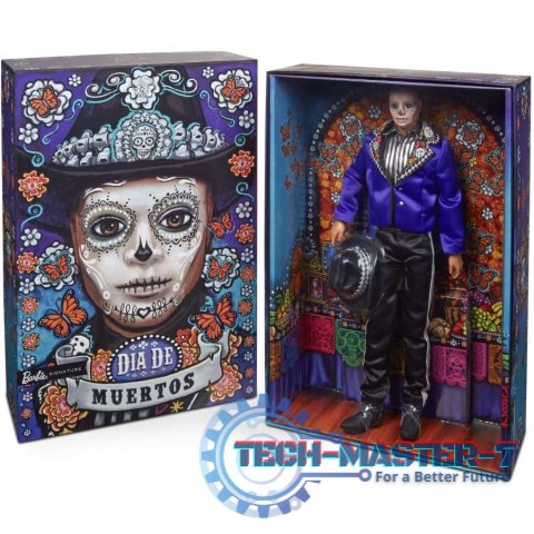 Lalka kolekcjonerska Barbie Signature Ken Dia De Muertos 2023 Lalka kolekcjonerska Barbie Signature Ken Dia De Muertos 2023