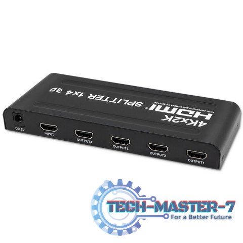 Aktywny rozdzielacz Splitter 4 x HDMI 4K x 2K | 3.4Gb/s Aktywny rozdzielacz Splitter 4 x HDMI 4K x 2K | 3.4Gb/s