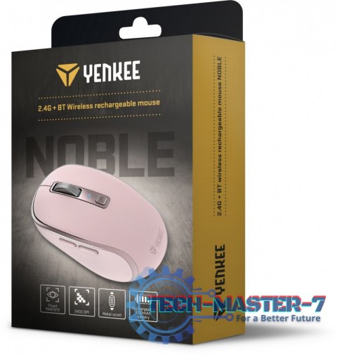 Mysz bezprzewodowa DUAL WiFi+Bluetooth akumulator 2400DPI Mysz bezprzewodowa DUAL WiFi+Bluetooth akumulator 2400DPI